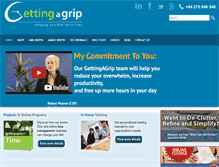Tablet Screenshot of gettingagrip.com